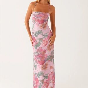 Peppermayo Pink Floral Maxi Dress